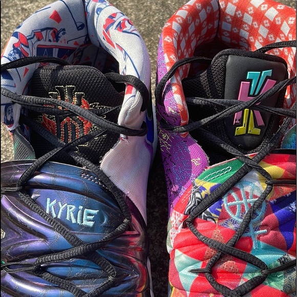 SOLD on eBay!!    Nike Kybrid S2 ‘Pineapple’ GS What the Kyrie Sneaker Size17 - Picture 6 of 16